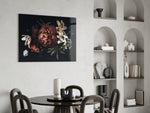 Floral Pattern panel adding intimate warmth to a bedroom