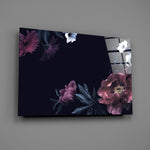 Painted bouquet panel bringing intimate warmth to a contemporary living space