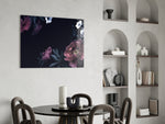 Floral Pattern panel adding old-master mood to a dining room