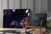 Floral Pattern glass print enhancing a hallway with quiet drama