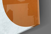 Copenhagen artwork anchoring a contemporary wall in moody palette