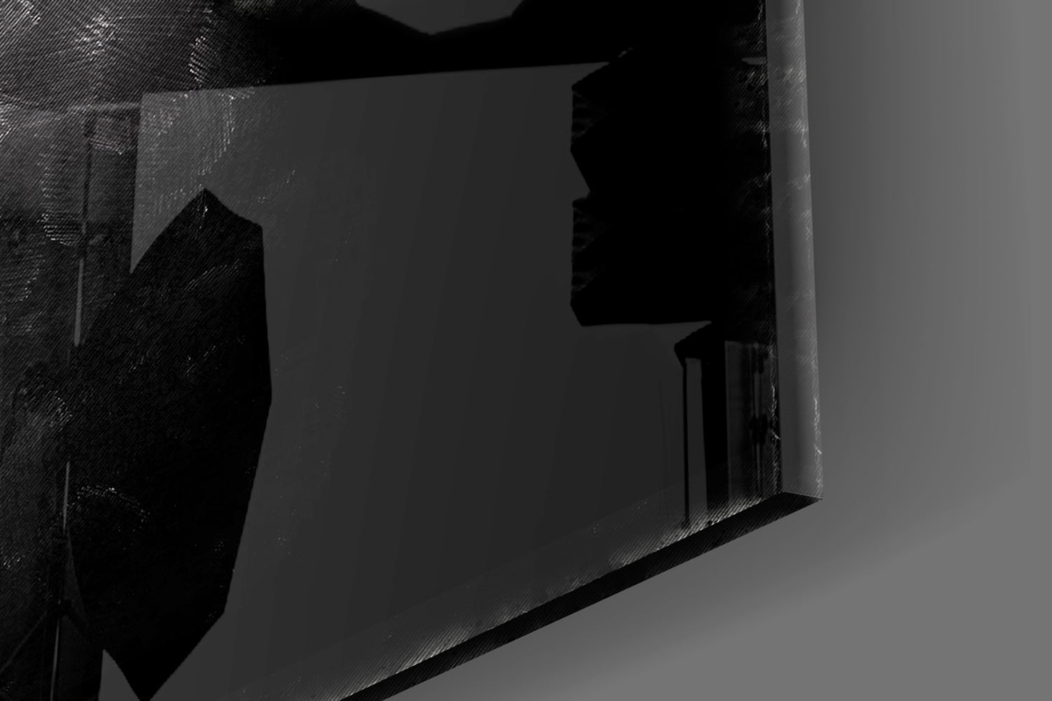 African Woman Portrait Glass Wall Art.