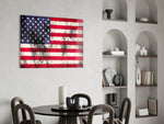 Flag of the United States panel adding national pride to a study