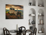 Castle panel adding travel memory to a study