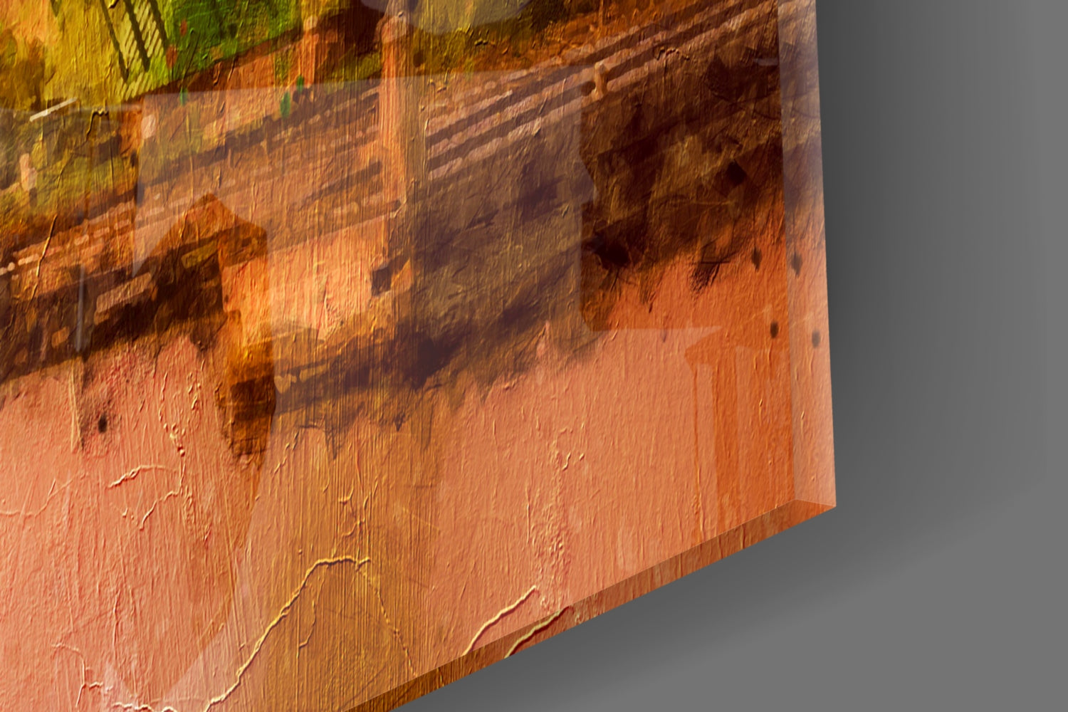 Windmills Glass Wall Art.