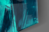 Green Abstract Pattern artwork anchoring a contemporary wall in moody palette