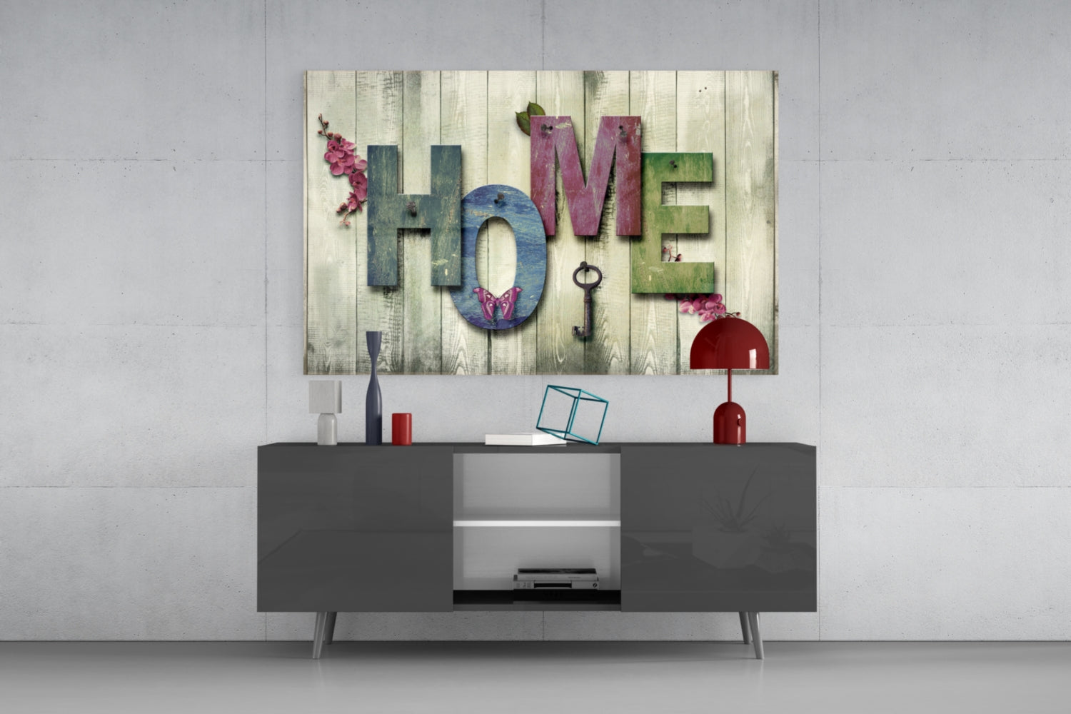 Home Glass Wall Art.