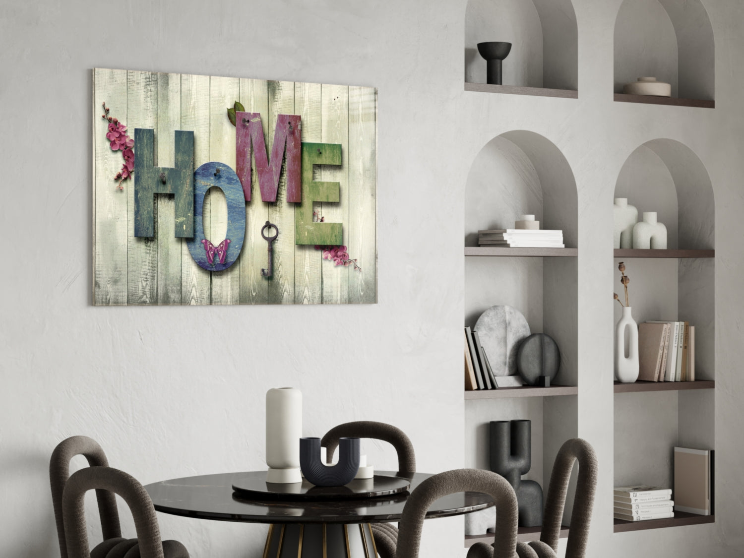 Home Glass Wall Art.