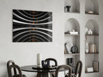 Interesting Architectural panel adding architectural focus to a study
