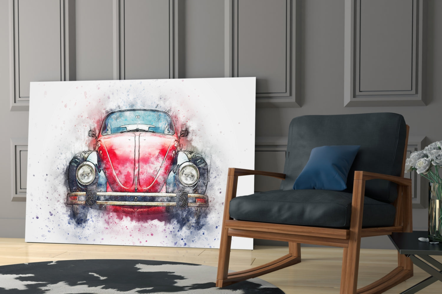 Vosvos Glass Wall Art.