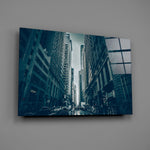 Manhattan canyon panel bringing cosmopolitan gravity to a contemporary living space