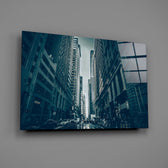 Manhattan canyon panel bringing cosmopolitan gravity to a contemporary living space