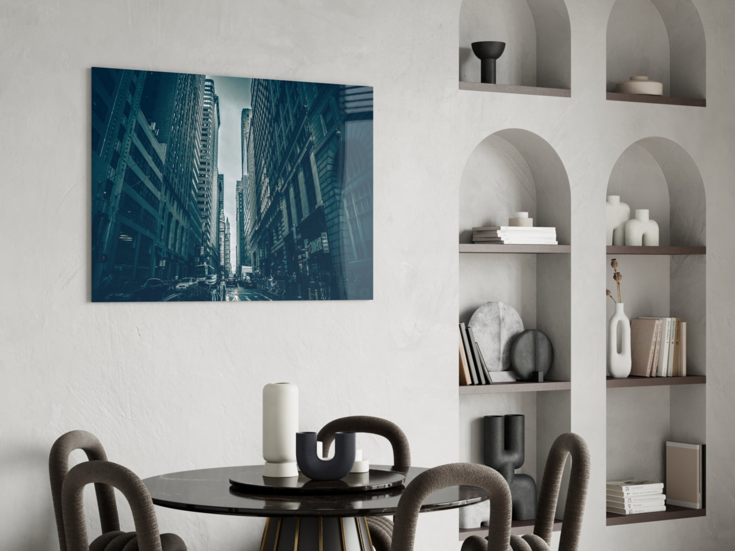 New York City Glass Wall Art.