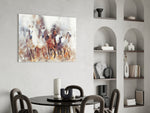 Running Horses panel adding country taste to a study