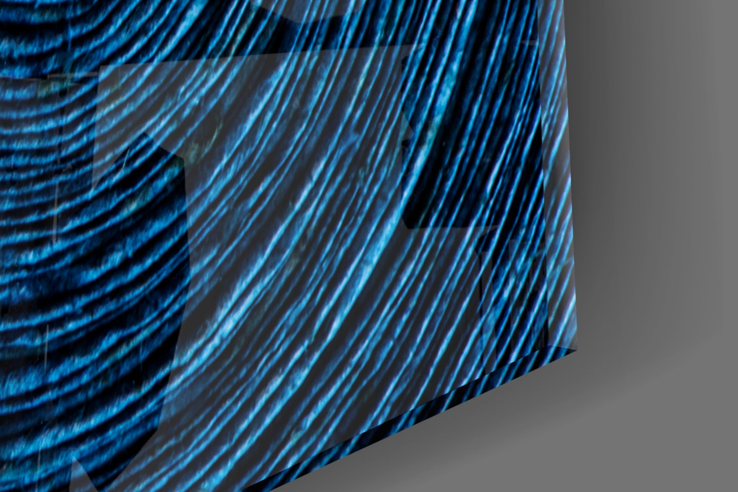 Colored Spiral Glass Wall Art.