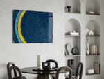 Colored Spiral panel adding crafted taste to a lounge