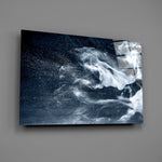 White smoke panel bringing contemplative calm to a contemporary living space