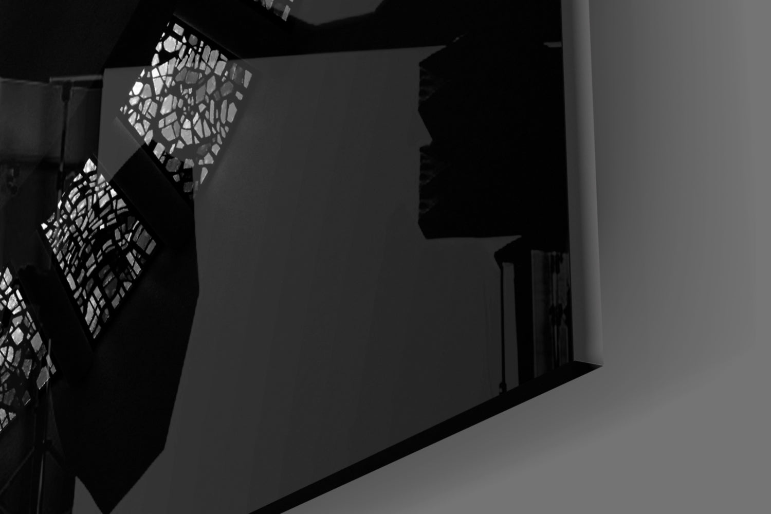 Spiral Stairs Glass Wall Art.