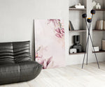 Pink Flower Pattern panel adding feminine grace to a dressing area