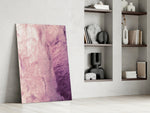 Pink Abstract Pattern glass print enhancing a dressing area with contemporary taste