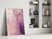 Pink Abstract Pattern glass print enhancing a dressing area with contemporary taste