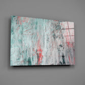 Palette-knife panel bringing painterly calm to a contemporary living space