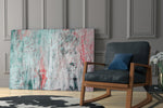 Oil Art Effect Abstract Pattern glass print enhancing a hallway with statement texture