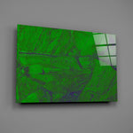 Emerald-violet panel bringing biophilic energy to a contemporary living space