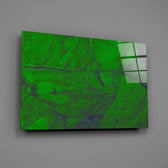 Emerald-violet panel bringing biophilic energy to a contemporary living space