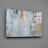 Palette-knife panel bringing painterly calm to a contemporary living space