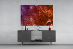 Abstract Pattern panel catching warm light to reveal its burnished grain