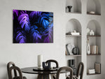 Tropical Leaf panel adding statement energy to a lounge