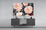 Flower panel catching soft light to reveal its painterly bouquet