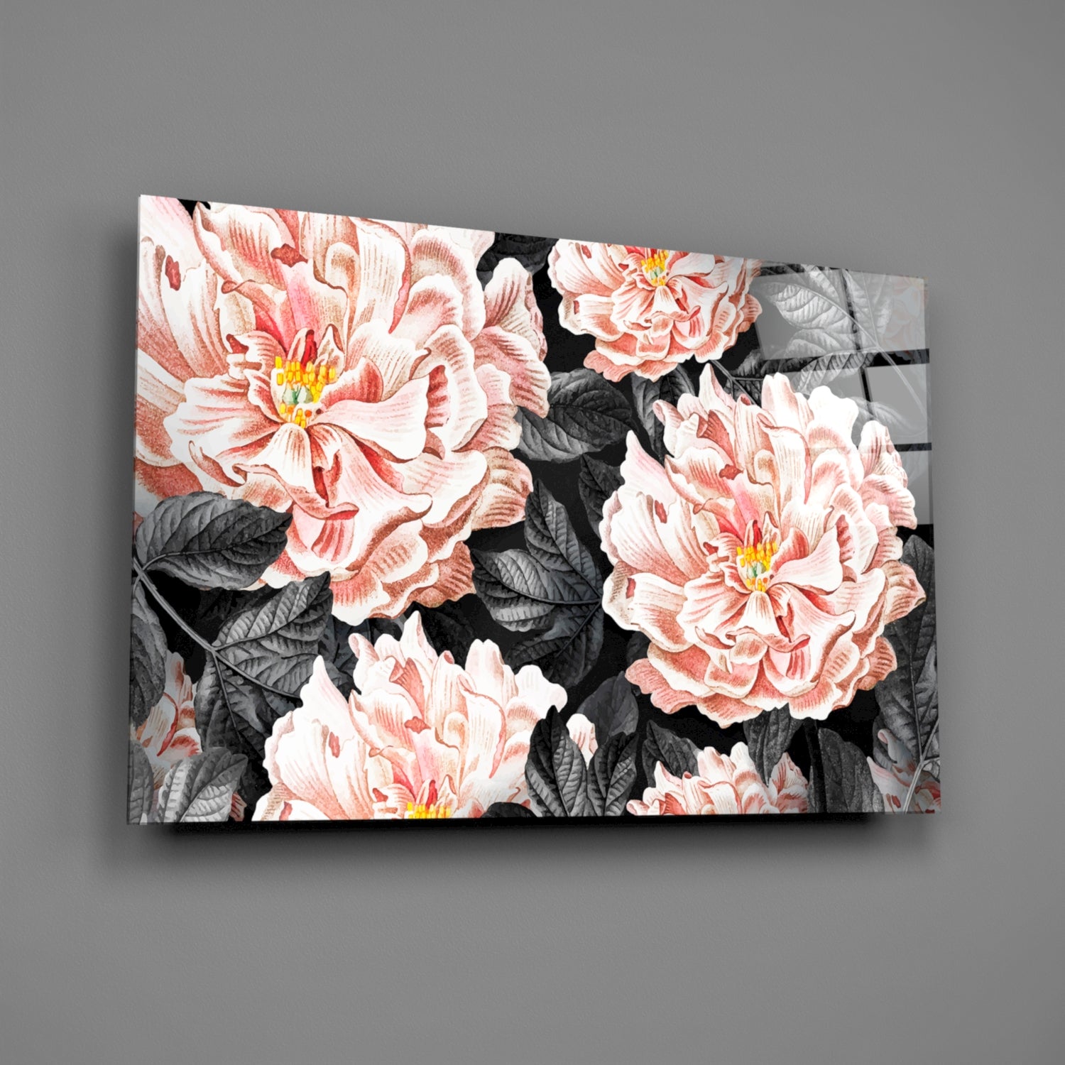 Flower Glass Wall Art.