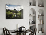 Green Valley panel adding retreat mood to a living room