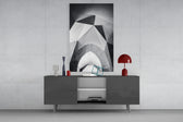 Architectural Geometric Shapes panel catching low light to reveal its tonal gradation