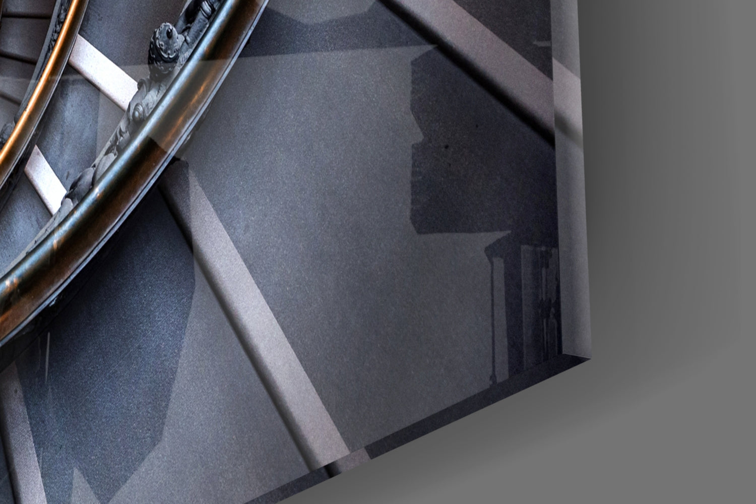 Spiral Glass Wall Art.