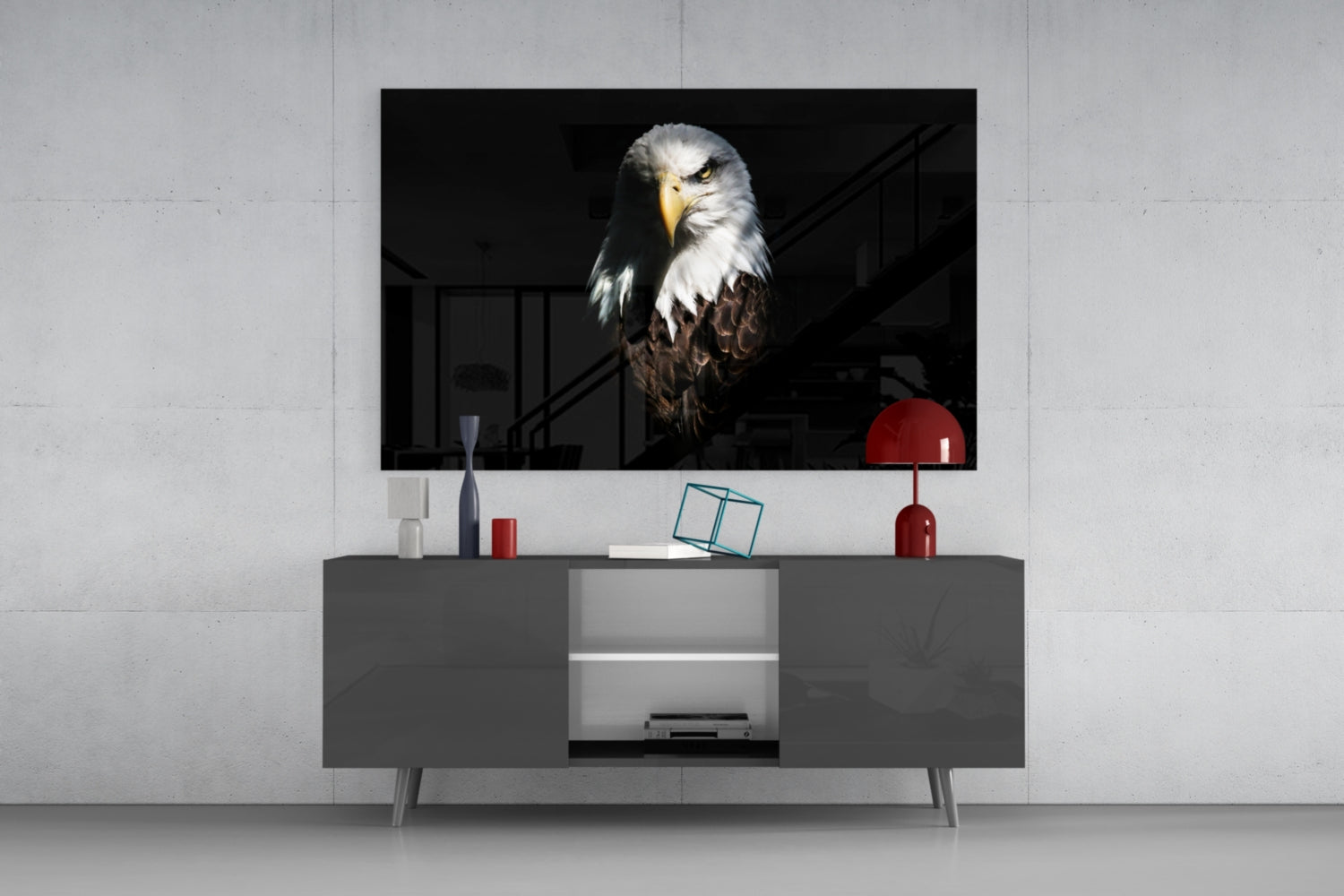 Eagle Glass Wall Art.