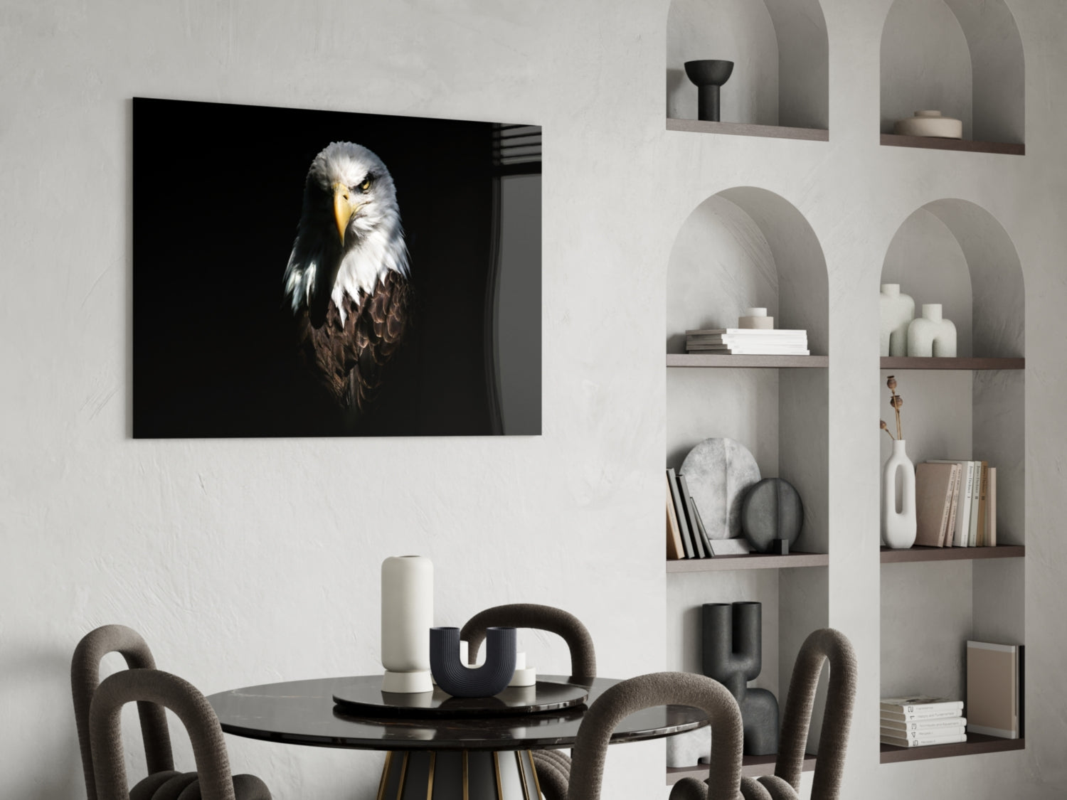 Eagle Glass Wall Art.