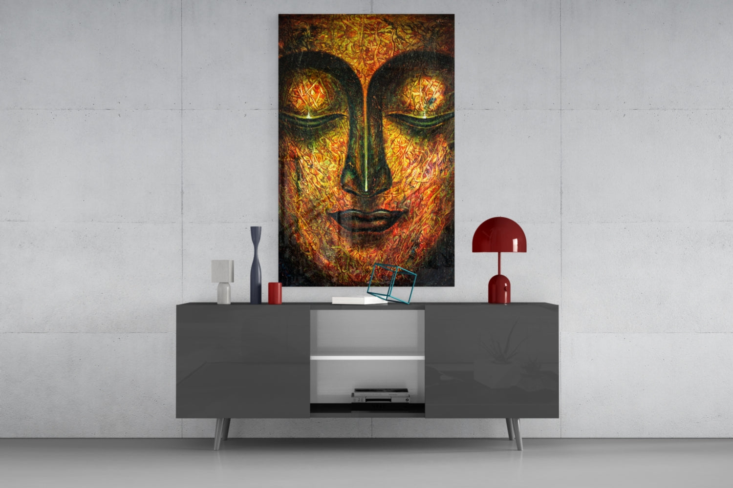 Sculpture Glass Wall Art.