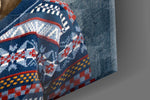 Deer Head artwork anchoring a cabin-inspired lounge
