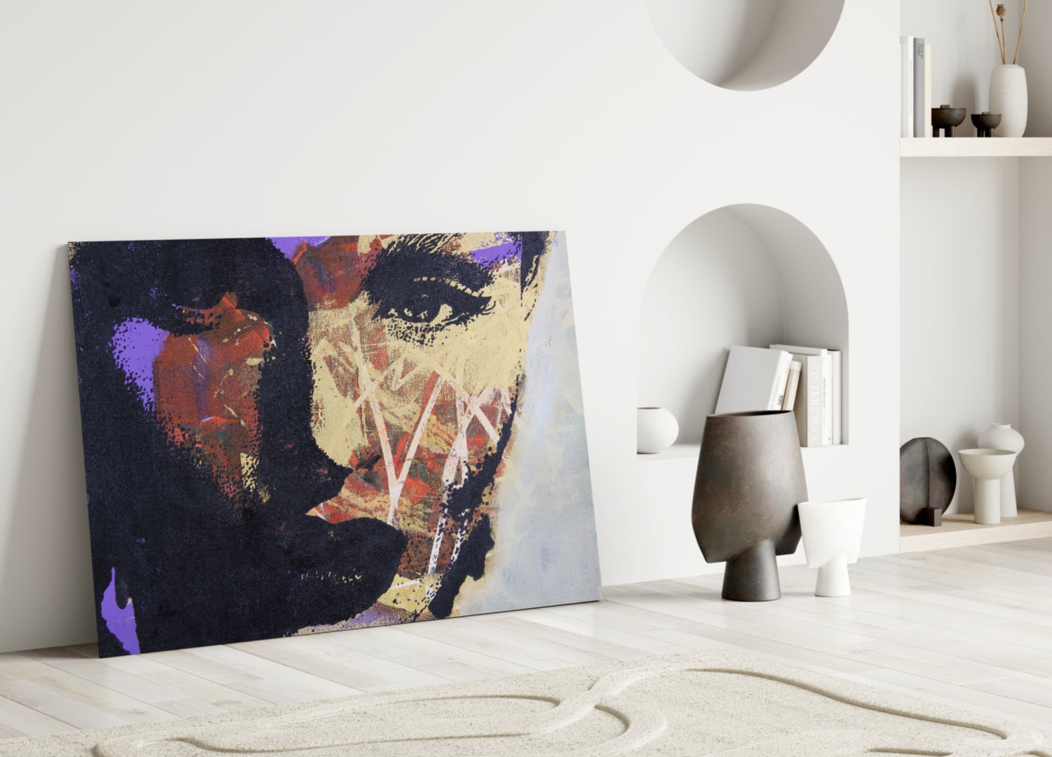 Women's Glass Wall Art.