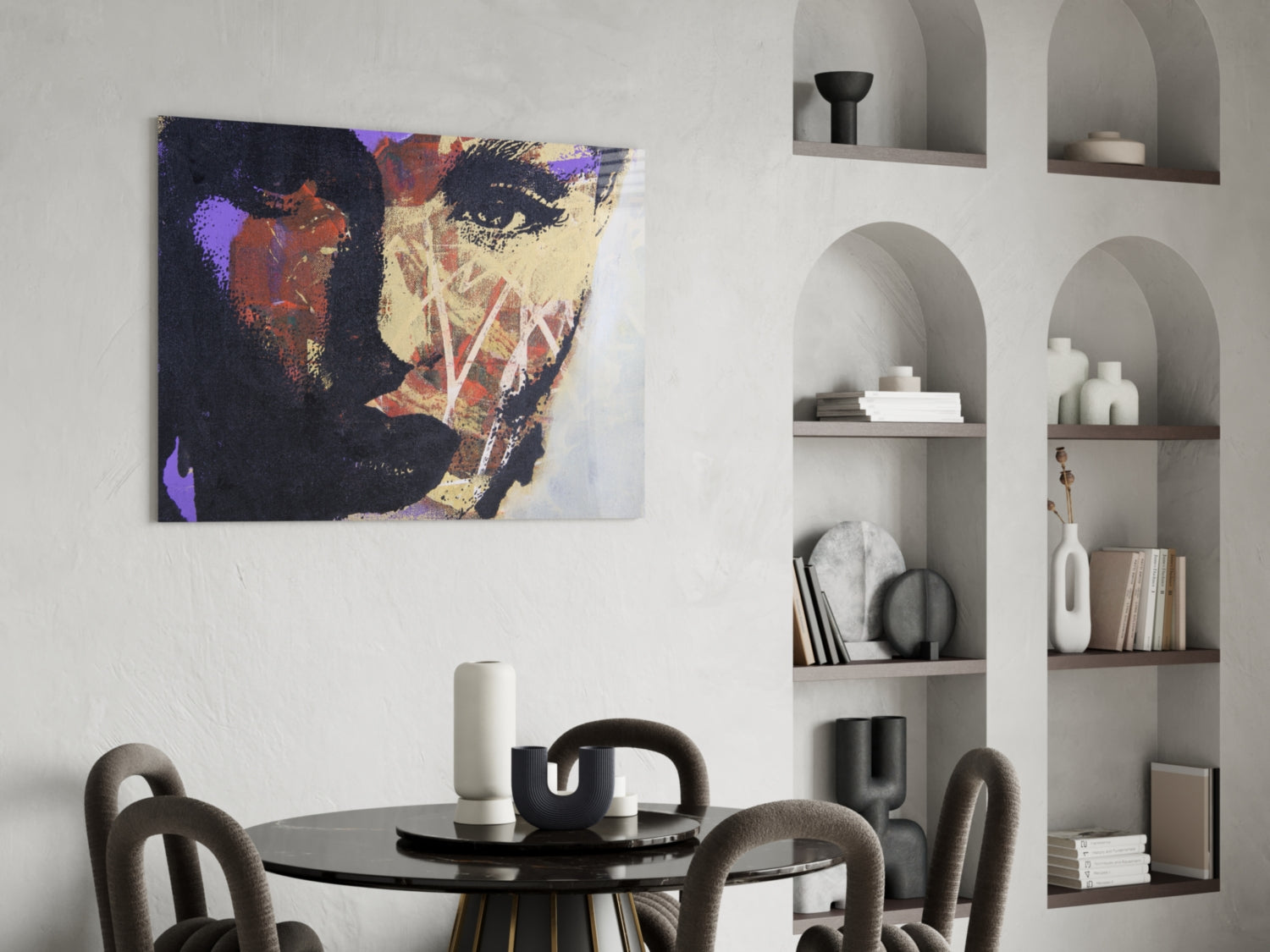 Women's Glass Wall Art.