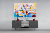Abstract Colors panel catching daylight to reveal its painterly composition