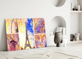 Eiffel Glass Wall Art.