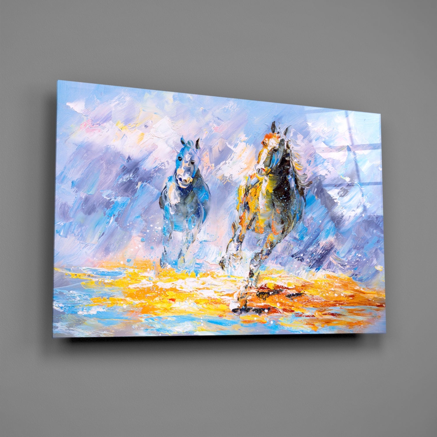 Horse Glass Wall Art.