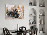 Car panel adding elegant mood to a dressing room