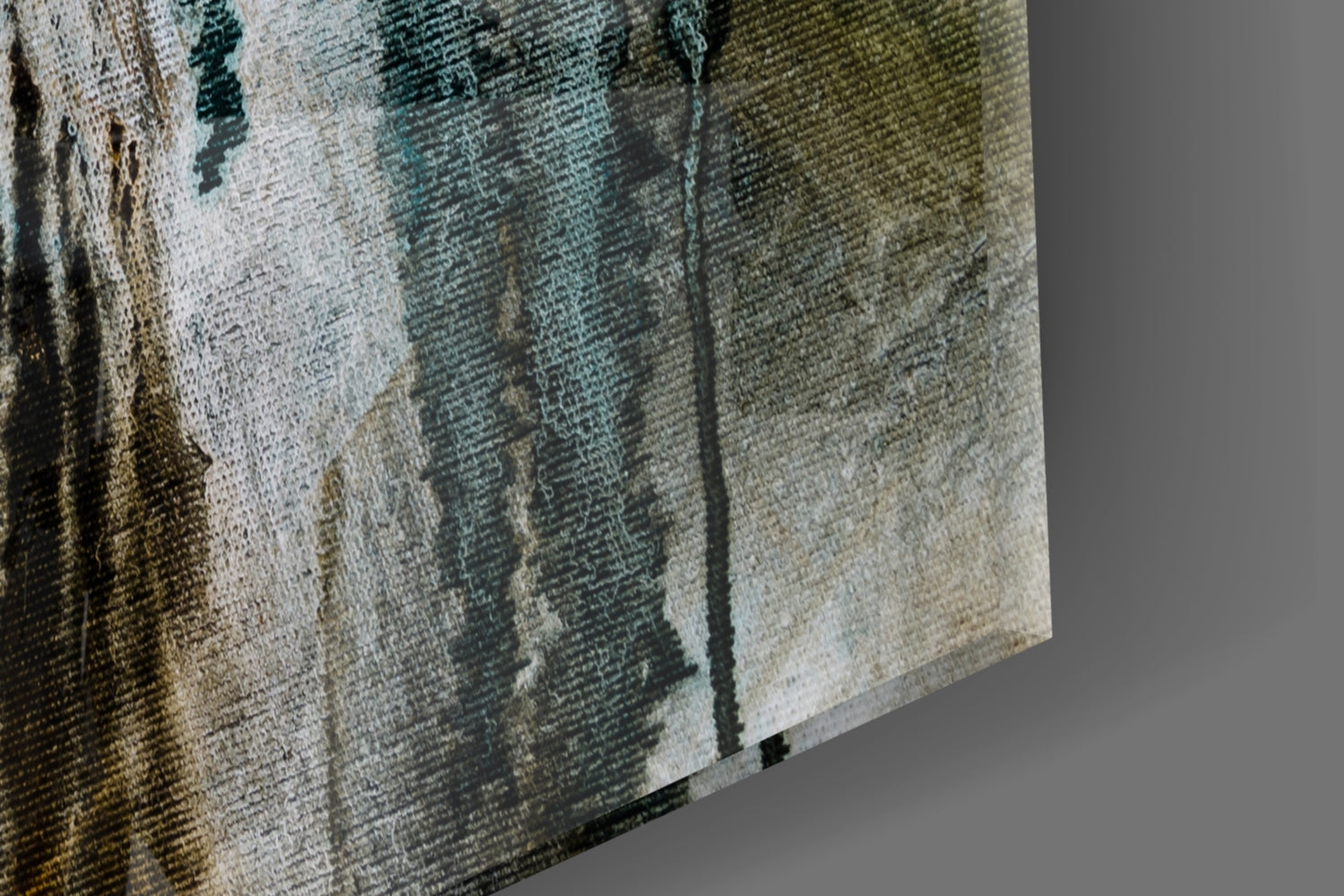 Abstract Colors Glass Wall Art.