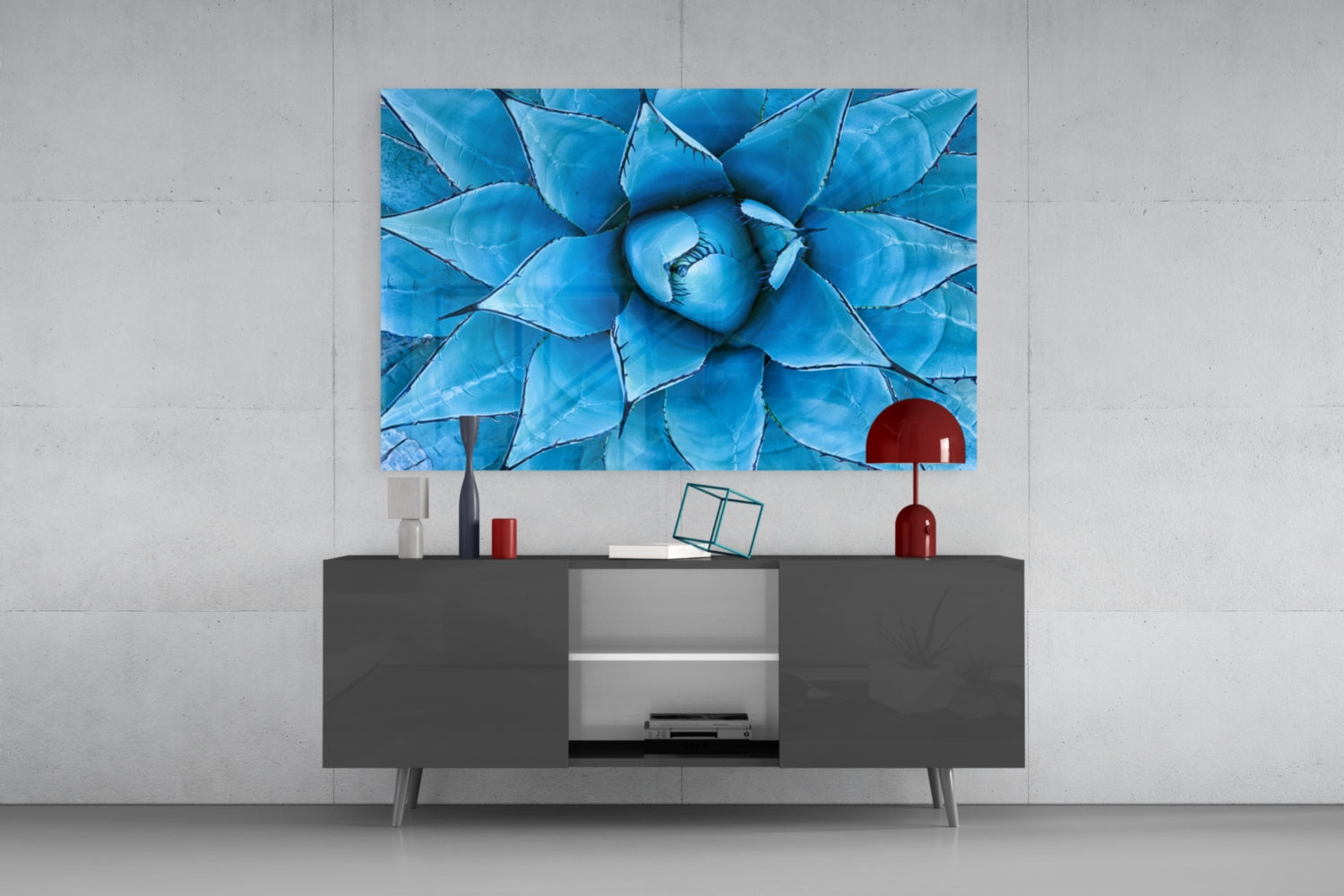 Micro Flower Glass Wall Art.