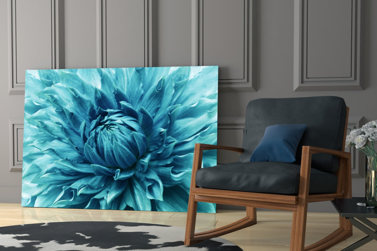 Micro Flower Glass Wall Art.